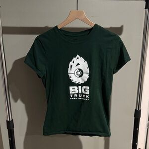 Hanes Dark Green Graphic Tee